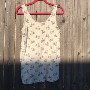Bicycle print tank top